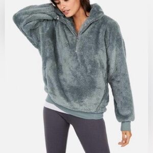 Express Green Fleece Pullover